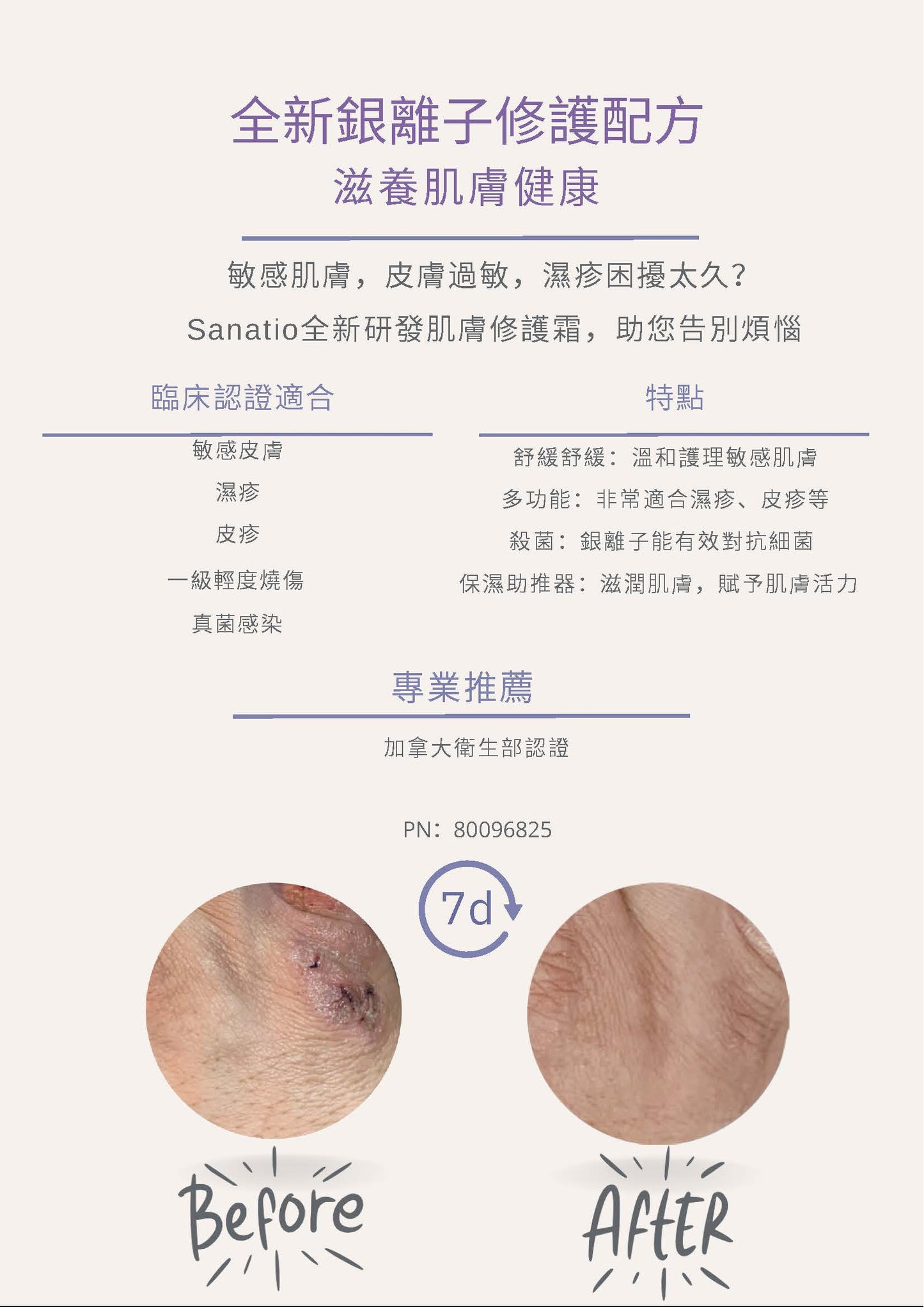 Sanatio 皮膚修護霜 (2025年12月到期)